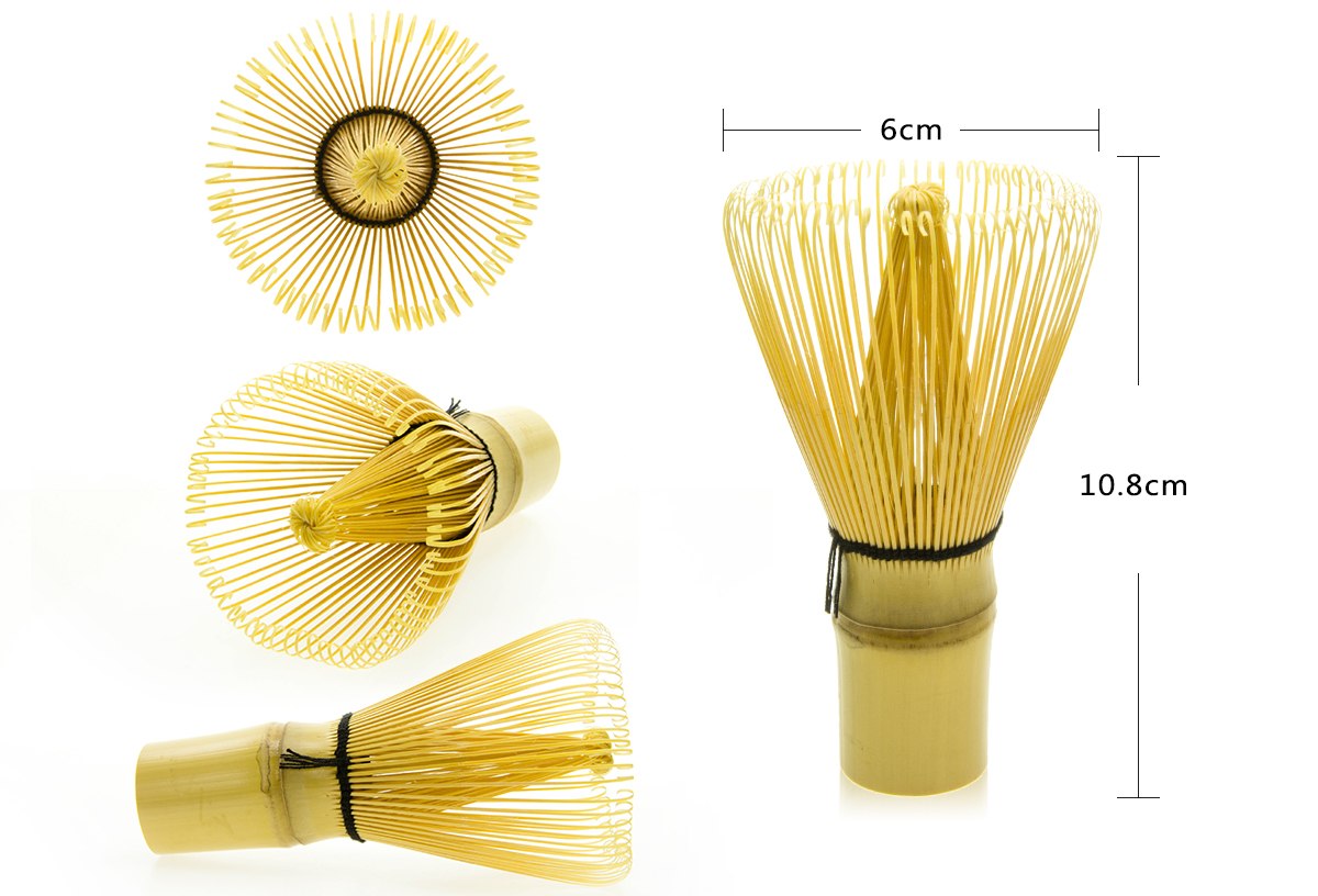 Handcrafted Golden Bamboo Matcha Whisk, Traditional Japanese